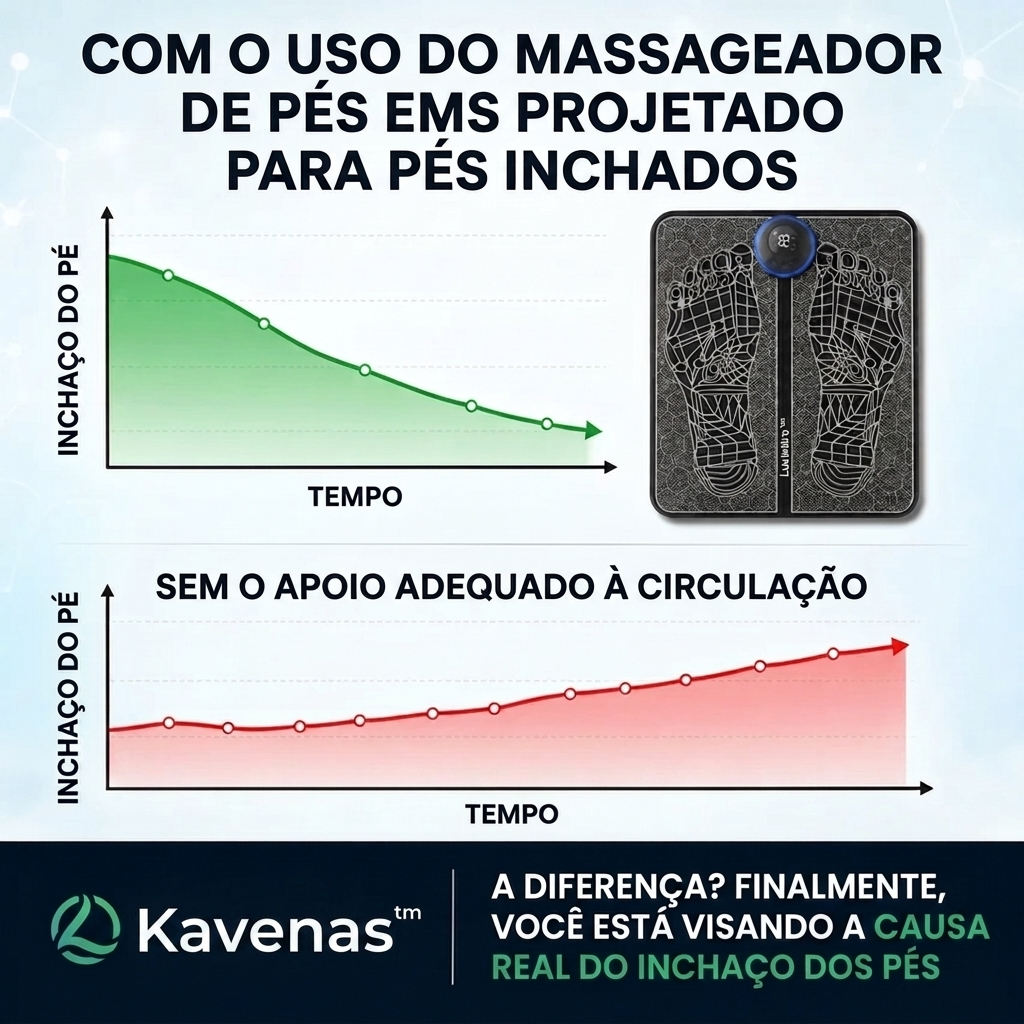 Kavenas™ EMS – Estimulador para Pernas Cansadas e Pesadas